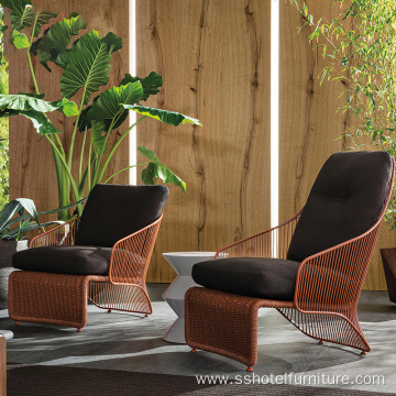 Modern Outdoor Garden Single Rattan Garden Chair